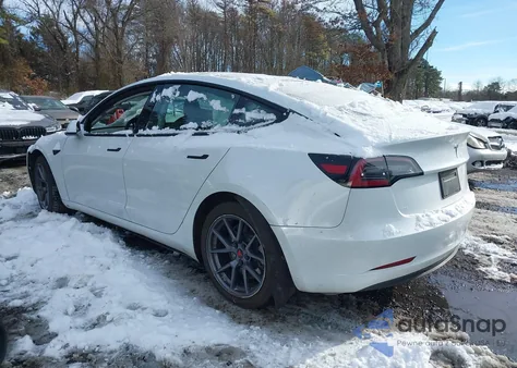 2021 Tesla Model 3 Standard Range Plus Rear-Wheel Drive from USA, damaged, VIN 5YJ3E1EA7MF855078
